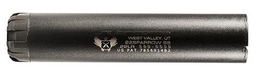 SilencerCo Sparrow 22 Rimfire Suppressor .22LR Stainless Steel Black