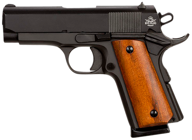 Rock Island 51416MA GI Standard CS *MA Compliant 45 ACP Caliber with 3.50" Barrel, 7+1 Capacity, Overall Black Parkerized Finish Steel, Beavertail Frame, Serrated Slide & Wood Grip