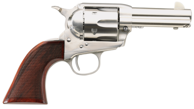 Taylors & Company 550818 Runnin Iron  45 Colt (LC) Caliber with 3.50"  Barrel, 6rd Capacity Cylinder, Overall Stainless Steel Finish & Checkered Walnut Grip