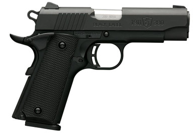 Browning 1911 380 Black Label Compact Handgun 380 ACP 8rd Magazine 3.625" Barrel Black