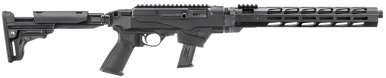 Ruger 19140 PC Carbine  9mm Luger 17+1 16.12" Threaded/Fluted Barrel, Black, Reversible Folding Stock, M-LOK Handguard, Optics Mount