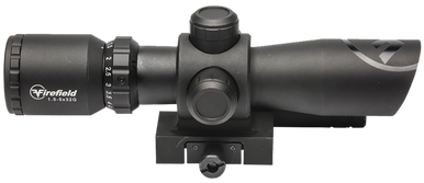 Firefield FF13063 Barrage w/Green Laser Matte Black 1.5-5x32mm Illuminated Red/Green Mil-Dot Reticle/Green Laser