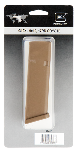 Glock 17/19 17rd 9mm Luger Magazine Coyote Tan Polymer