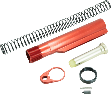 Timber Creek Outdoors ARBTKR Buffer Tube Kit  Red Anodized for AR-15