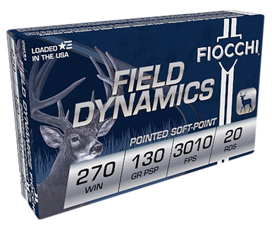 Fiocchi Field Dynamics Centerfire Rifle Ammo 270 Win. 130 gr. PSP 20 rd.