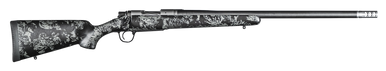 Christensen Arms 8010614300 Ridgeline FFT Full Size 7mm Rem Mag 3+1, 22" Stainless Steel Threaded Barrel, Stainless Aluminum Receiver Black w/Gray Accents Fixed Sporter w/Flash Forged Technology Stock