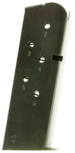 Magnum Research MAG1911456 1911  Black Detachable 6rd 45 ACP