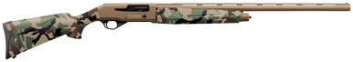 Charles Daly 601 12GA, 28in. Barrel, 4rd, Woodland Camo Stock & Forend - FDE (930328)