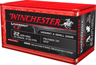Winchester Varmint LF Rimfire Ammo 22 Mag 25 gr. Jacketed HP 50 rd.