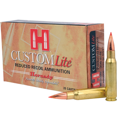 Hornady Custom Lite Rifle Ammo 308 Win 125 gr. SST 20 rd.