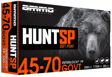 Ammo Inc 4570G350SPA20 Hunt  45-70Gov 350gr Soft Point 20 Rounds