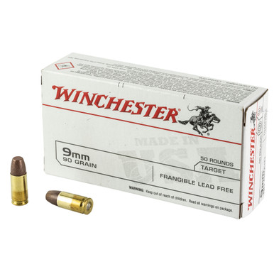 Winchester Win USA 9mm Luger Frangible 90 Grain 50 Rounds