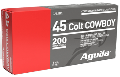 Aguila Ammunition 1E454319 45 Colt Soft Point 200 Grain 50 Rounds