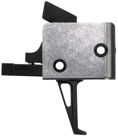 CMC Triggers 92503 Drop-In  Single-Stage Flat Trigger with 4-4.50 lbs Draw Weight & Black/Silver Finish for AR-15/AR-10
