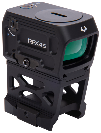 Viridian 9810060 RFX45  Black Anodized 1 x 24 mm x 15.5 mm 5 MOA Green Dot ACRO/Picatinny High 1/3 Cowitness Mount