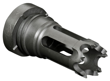 Yankee Hill 310228A Phantom Flash Hider Black Phosphate Steel with 1/2"-28 tpi Threads for 5.56x45mm NATO AR-Platform