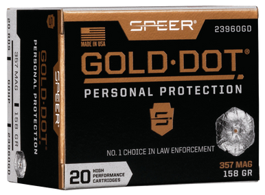 Speer Gold Dot Personal Protection Pistol Ammo 357 Mag. 158 gr. HP 20 rd.
