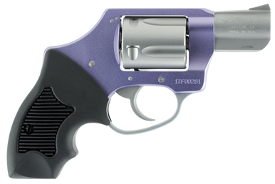 Charter Arms 53841 Undercover Lite Lavender Lady Small 38 Special, 5 Shot 2" Stainless Steel Barrel & Cylinder, Lavender Aluminum Frame w/Black Finger Grooved Rubber Grip, Concealed Hammer