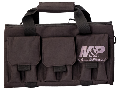 M&P Accessories 110028 Pro Tac Handgun Case Black Nylon Holds Handgun