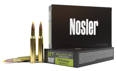 Nosler Ballistic Tip Rifle Ammunition 270 Win. 130 gr. BT SP 20 rd.