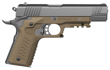 Recover Tactical CC3H-02 Grip & Rail System  Tan Polymer Picatinny for Standard Frame 1911