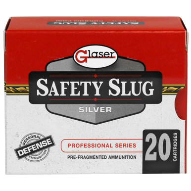 GLASER SILVER 38SPL+P 80GR 20 Rounds
