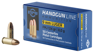 Prvi Partisan PPH9F2 9mm Luger Full Metal Jacket 124 Grain 50 Rounds