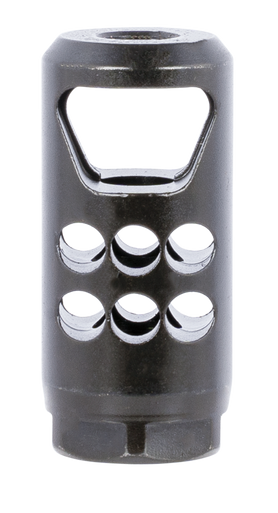 Ruger 90698 Hybrid Muzzle Brake  35 Caliber Black Matte Steel with 1/2"-28 tpi Threads, 2.20" OAL & 1" Diameter