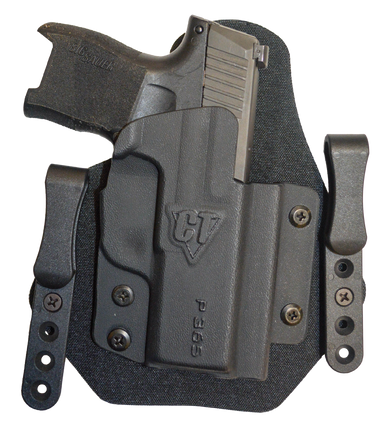 Comp-Tac C916SS263RBSN Sport-TAC  IWB Black Kydex/Leather Belt Clip Fits Sig P365XL Right Hand