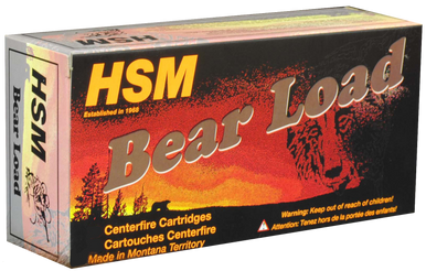 HSM Bear Load Ammunition 357 Mag. Round Nose Flat Point 180 gr. 50 rd.