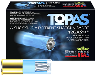 Brenneke TOPAS Sabot Slugs 12ga. 2 3/4 in. 2/3 oz. 5 rd.