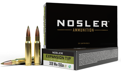 Nosler Expansion Tip Rifle Ammunition 308 Win. 150 gr. ET SP 20 rd.