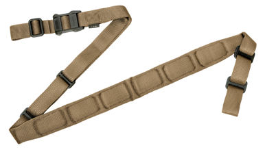 Magpul MAG545-COY MS1 Sling 1.25"-1.88" W x 48"- 60" L Padded Two-Point Coyote Nylon Webbing for Rifle