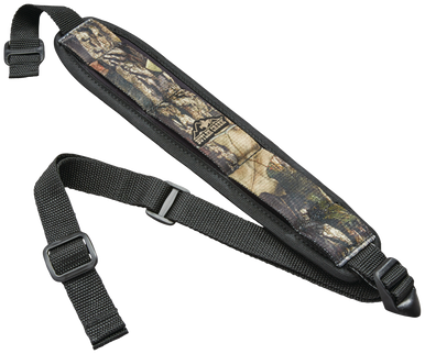 Butler Creek 180017 Comfort Stretch Rifle Sling Sling Mossy Oak Break-Up Country Neoprene w/Non-Slip Grippers 20"-46" OAL 2.50" Wide Adjustable Design