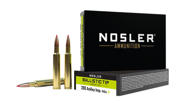 Nosler Ballistic Tip Rifle Ammunition 280 Ack Imp 140 gr. BT SP 20 rd.