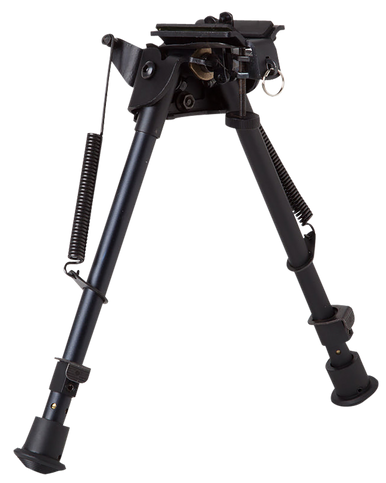 Firefield FF34024 Compact  Bipod 9-14" Black Aluminum Swivel Stud Attachment or Picatinny Rail (Adapter Included)