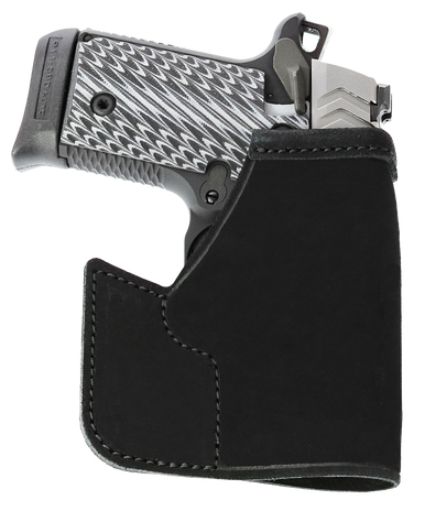 Galco PRO626B Pocket Protector  Black Leather Fits S&W Bodyguard/Charter Arms Undercover Ambidextrous