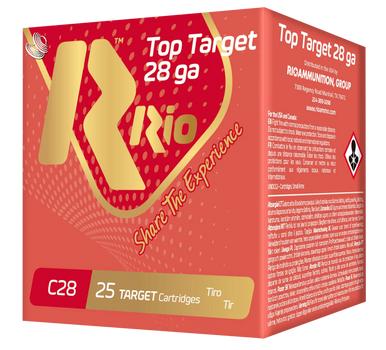 Rio Ammunition RC289 Top Target  28 Gauge 2.75" 3/4 oz 9 Shot 25 Rounds
