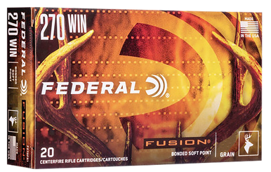 Federal Fusion Rifle Ammo 270 Win. 150 gr. Tipped Fusion 20 rd.