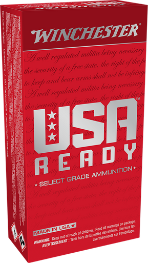 Winchester USA Ready 10mm Auto FMJ Flat Nose 180 Grain 50 Rounds