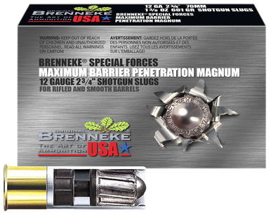 Brenneke Special Forces Maximum Barrier Slugs 12 ga. 2 3/4 in. 1 3/8 oz. 5 rd.