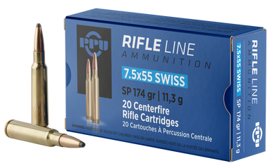 Prvi Partizan PPU PP7SS 7.5x55mm Swiss Soft Point 174 Grain 20 Rounds