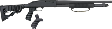 Mossberg 590 12GA, 18.5in. Barrel, 7rd, Incl. Flex 6 pos. Stock & Flex Pistol Grip - Black (50691)
