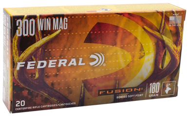 Federal Fusion 300 Winchester Magnum Soft Point 180 Grain 20 Rounds