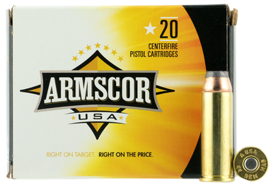 Armscor Defense Pistol Ammo 44 Remington Magnum Jacketed Hollow Point 240 Grain 20 Rounds