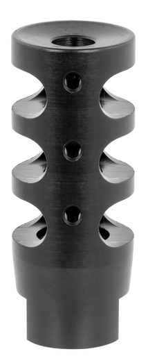 TacFire MZ10023BN Compact Compensator Black Nitride Steel with 5/8"-24 tpi Threads, 2.50" OAL & 1" Diameter for 308 Win AR-10