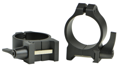 Warne Maxima Vertical Quick Detach Scope Rings Matte Black 30mm Low