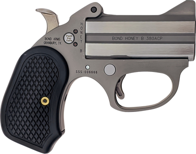 Bond Arms BAHB Honey B  9mm Luger 2rd Shot 3" Matte Stainless Steel Frame Black Extended B6 Resin Grips