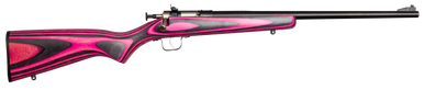 Keystone Crickett Rifle 22 LR 16 in. Pink/Black Laminate RH