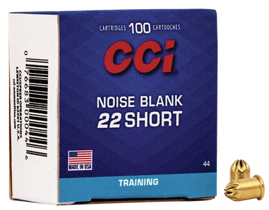 CCI Blank Paper Noise Blanks Rimfire Ammo 22 Short Blank 100 rd.